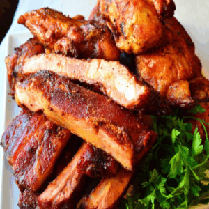 RIB AND BBQ CHICKEN LEG
